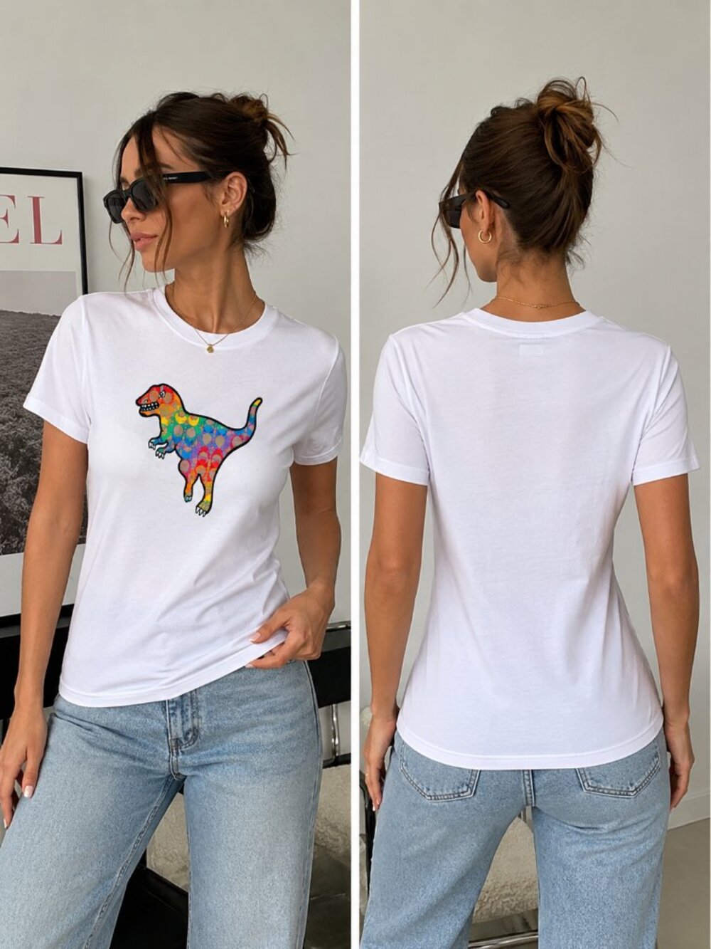 Coach Pride Rainbow Rexy Graphic Tee Style 3853 Men’s Small Unisex